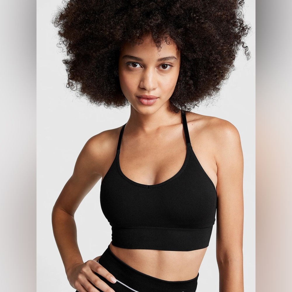 PINK Victoria's Secret Classic Black Sports Bra